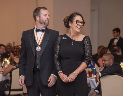 Deputy PEO Brendan Burke and PEO Cherie Smith host the 2019 All Saints Ball