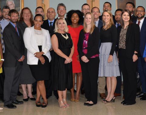 Graduates of the 2019 Emerging Enterprise Leaders (EEL) program completed a year-long course to foster leadership skills in members of the Army Acquisition Corps. (photo courtesy of U.S. Army EEL program)