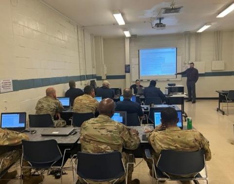 3rd Combat Aviation Brigade Solders use GCSS-Army's Enterprise Aviation software during an Initial Operational Test  at Redstone, AL.