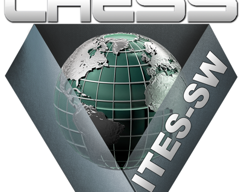 CHESS logo with ITES-SW ribbon around a globe