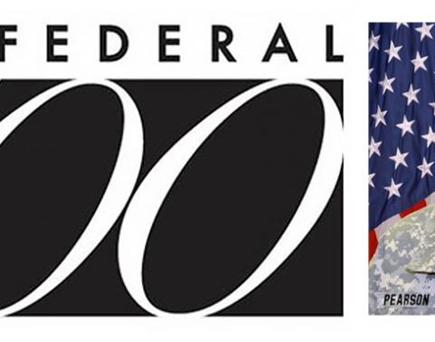 Photo of LTC (P) Mollie Pearson next to Fed 100 logo.