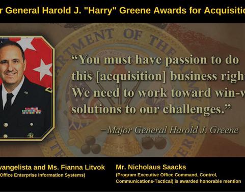 Major General Harry Greene Award graphic