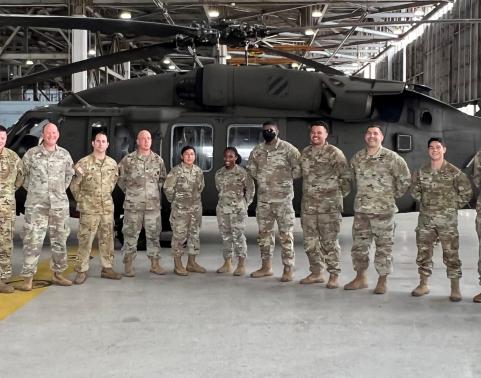 GCSS-Army Enterprise Aviation solution Initial Operational Test & Evaluation observation members from the 2-3 General Support Aviation Battalion,  3rd Infantry Division Combat Aviation Brigade at Hunter Army Airfield, Savannah, GA, 15 August 2022. 