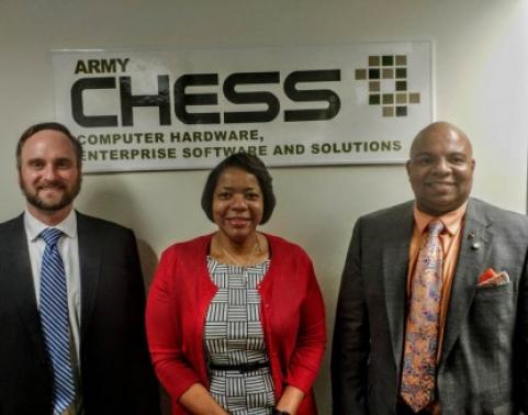 Ms. Stacy R. Watson is recognized for her outstanding contributions to the Army in her role as the Enterprise Solutions Director at the Computer Hardware Enterprise Software and Solutions (CHESS) Program.