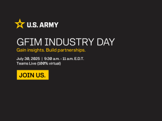 GFIM Industry Day is July 30, 2025, on Teams Live from 9:30 a.m. to 11 a.m. E.D.T.