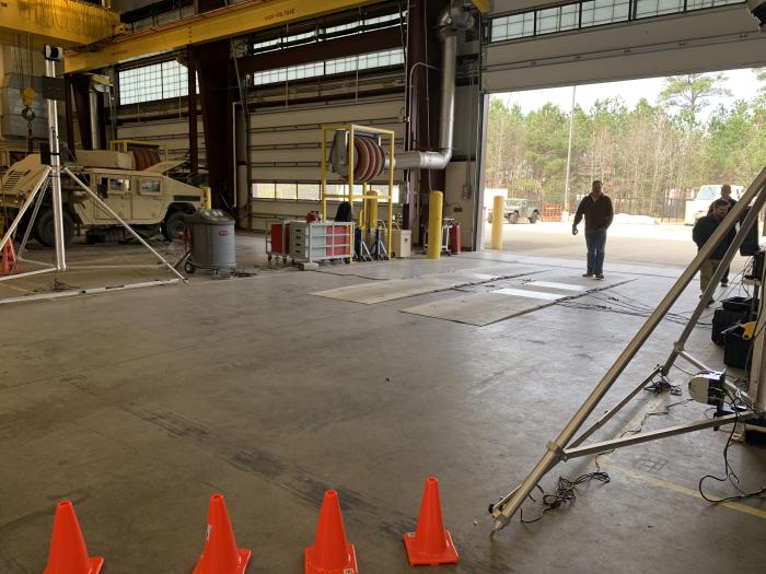 Image of WIM lasers and mounts at Fort Lee, VA